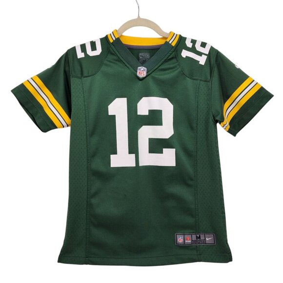 Nike NFL On Field Packers Aaron Rodgers Green Football Jersey Boys Medium - Picture 1 of 11